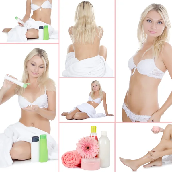 Collage from a photo - Spa concept — Stock Photo, Image