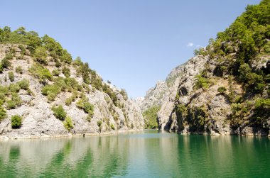 Harika bir manzara mounttain yeşil Kanyon