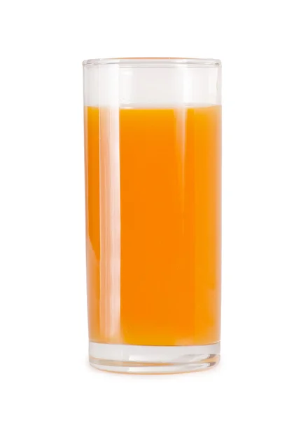 Vaso con jugo de zanahoria — Foto de Stock
