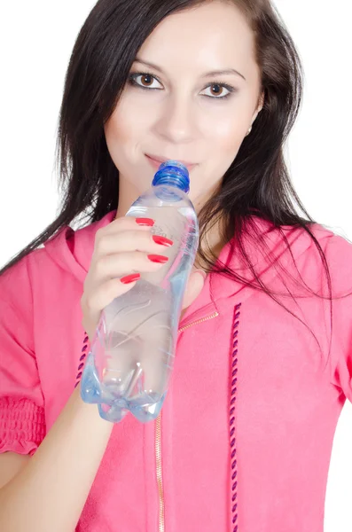 Retrato da menina com água — Fotografia de Stock