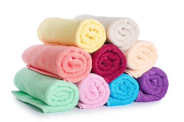 组合的彩色毛巾 — 图库照片