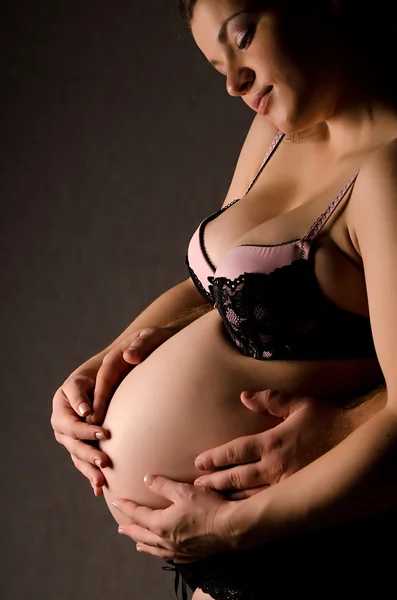 Ritratto della donna incinta — Foto Stock
