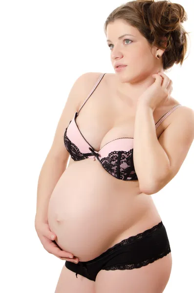 La mujer embarazada — Foto de Stock