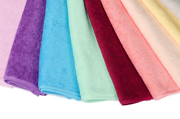 De gecombineerde kleur handdoeken — Stockfoto