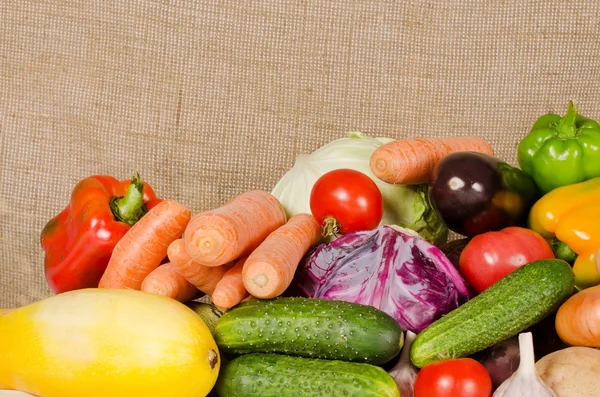 Асортимент свіжих овочів — стокове фото