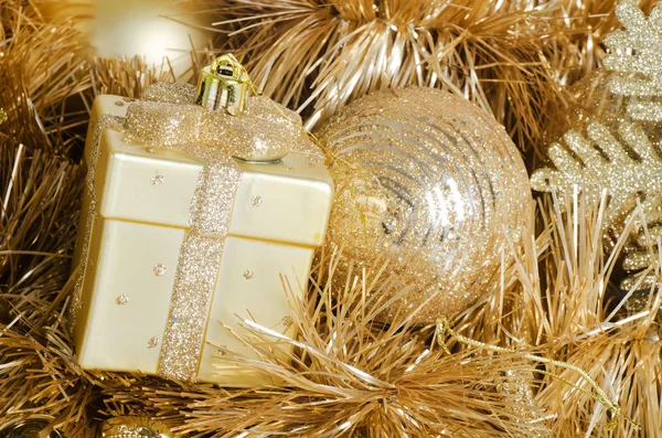 La palla dell'albero di Natale come sfondo — Foto Stock