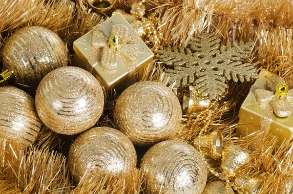 A bola da árvore de Natal como fundo — Fotografia de Stock