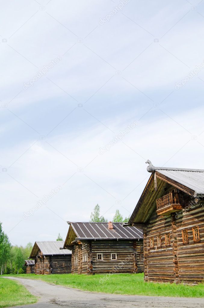 The old wooden house