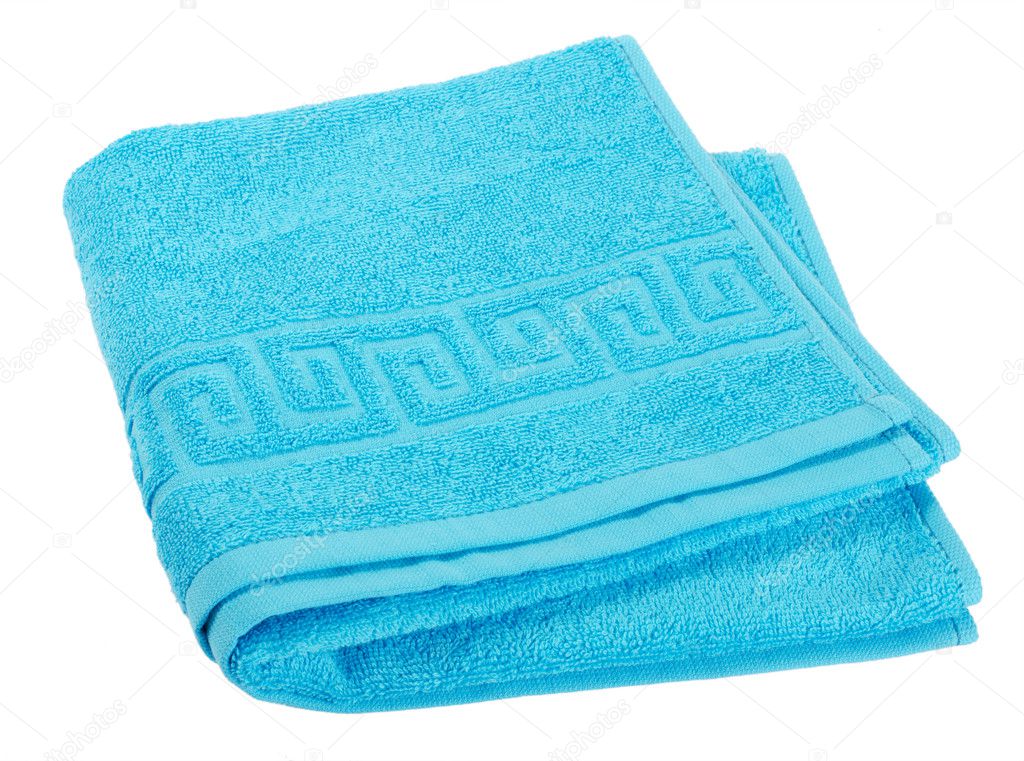 The colour towel isolated on white