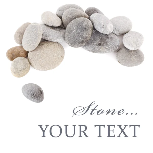 Grupo de pedras isoladas sobre fundo branco — Fotografia de Stock
