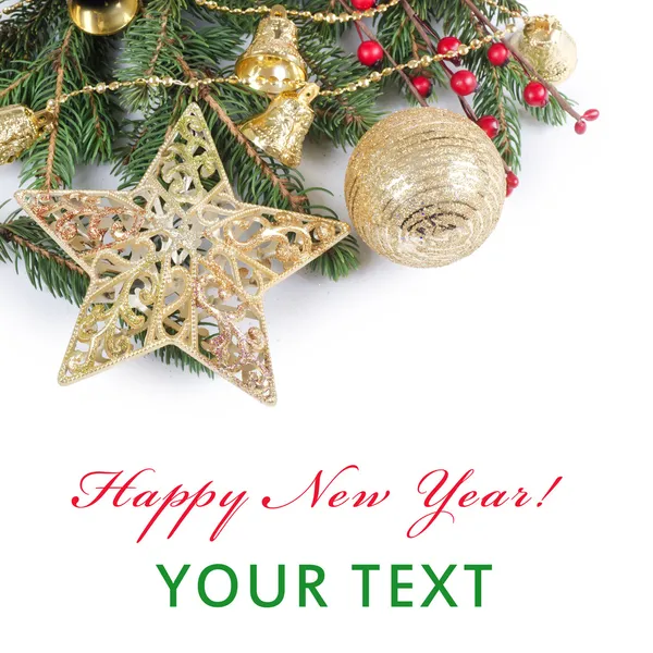 Christmas and New Year Border — Stock Photo, Image