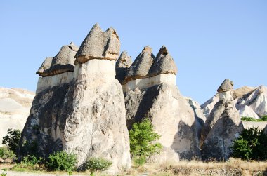 Speciel stone formation of cappadocia turkey clipart