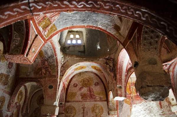 Ancient fresco in Cappadocia Turkey — Stock Photo, Image