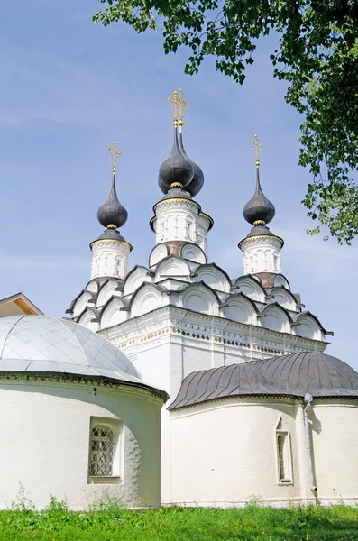 Starověké církve v Suzdalu. zlatý prsten z Ruska — Stock fotografie