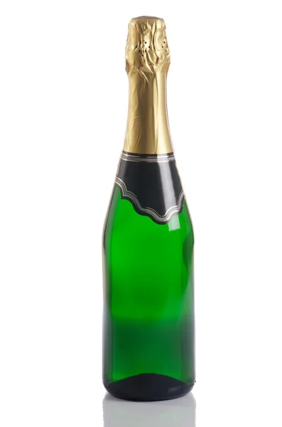 Champagne elszigetelt fehér háttér — Stock Fotó