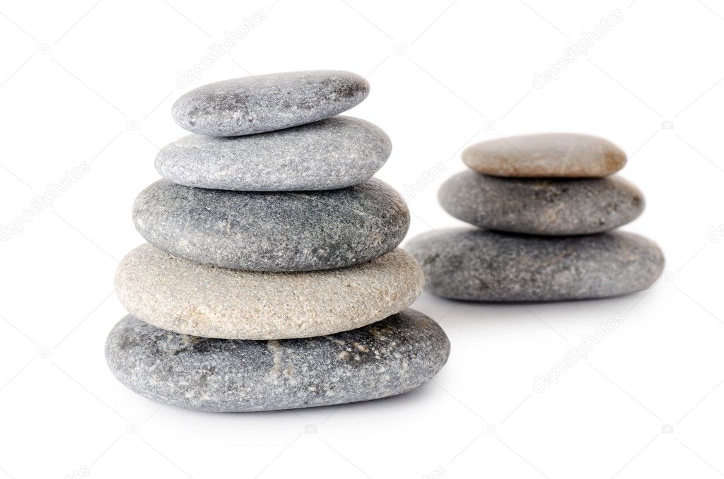 Group of stones isolated