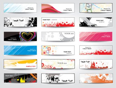 Collection banners clipart