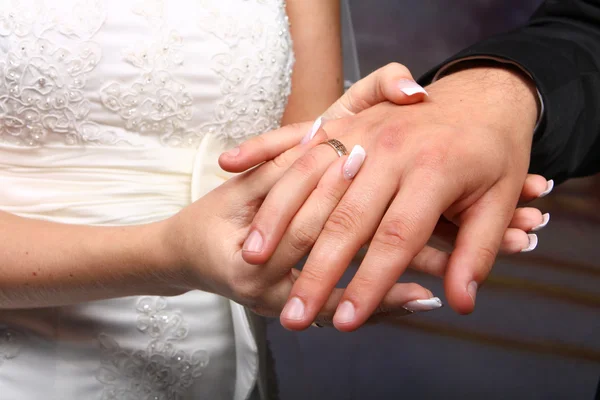 그녀의 결혼 반지 — 스톡 사진