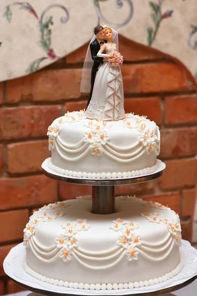 Patrový svatební koláče — Stock fotografie