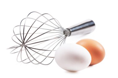 Eggs and whisk clipart