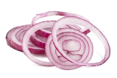 Red onion rings clipart
