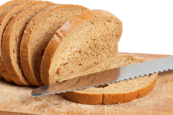 Bread and knife — Stock Photo, Image