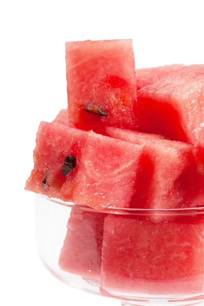 Watermeloen kubussen — Stockfoto