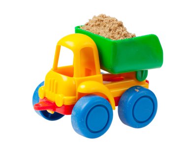 Colorful toy truck clipart