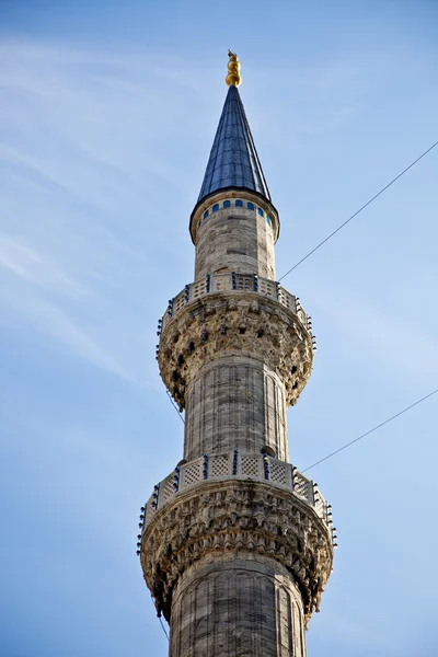 El minarete de Sultanahmet Mezquita azul Estambul — Foto de Stock