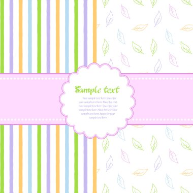 Baby background with place for text. Template clipart