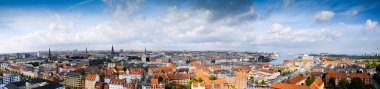 Large panorama of Copenhagen, Denmark clipart