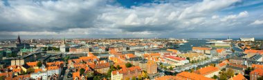 Large panorama of Copenhagen, Denmark clipart