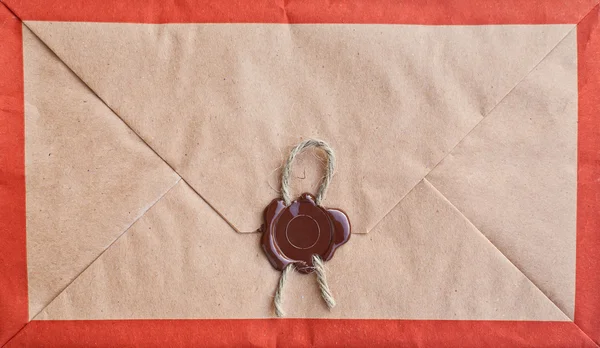 stock image Old envelope with seal.