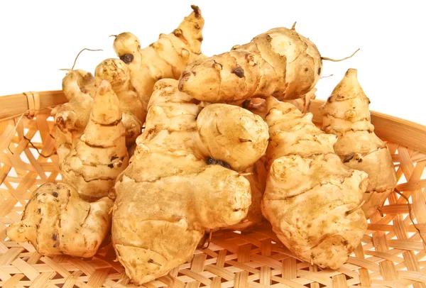 stock image Fresh Ginger in a basket