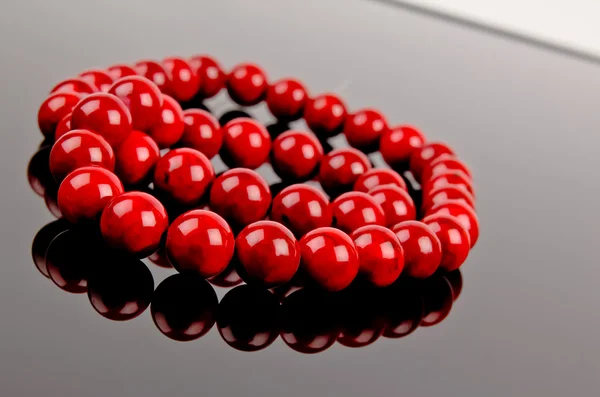 Collana rossa — Foto Stock