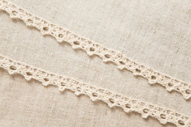 Beige laced linen clipart