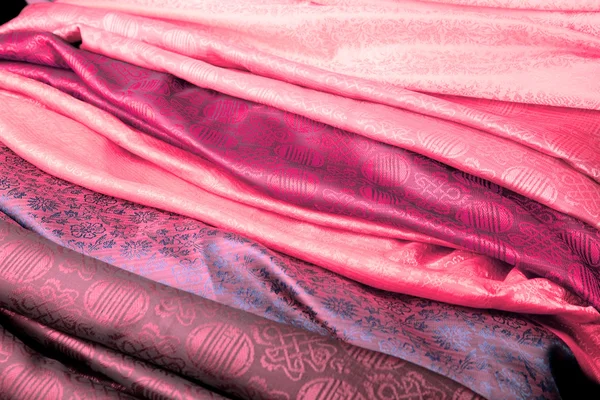 Pink Indian fabric — Stock Photo, Image