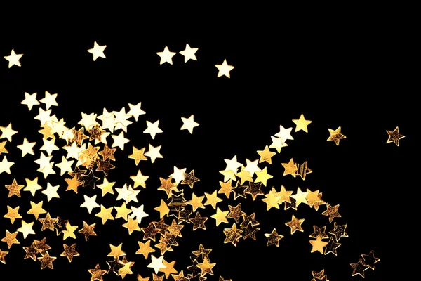 Złote gwiazdy Boże Narodzenie — Zdjęcie stockowe