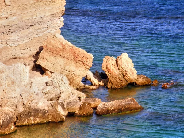 Krásné moře, pobřeží. západní Krym. — Stock fotografie