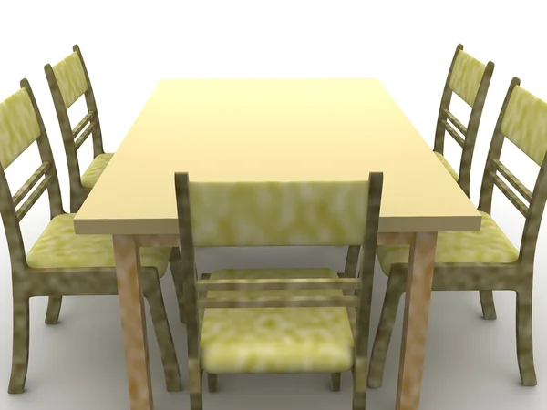 Stühle und ein Tisch — Stockfoto