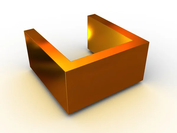 Figura tridimensional. 3d — Foto de Stock