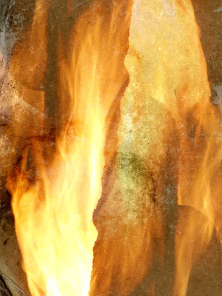 Χαρτί και φωτιά — Φωτογραφία Αρχείου