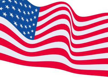 The American flag clipart