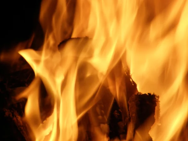 Пламя или огонь — стоковое фото