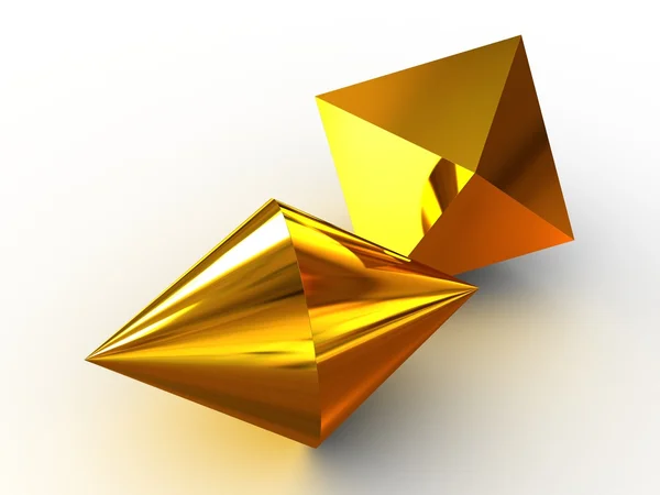 Тривимірна конуса. 3D — стокове фото