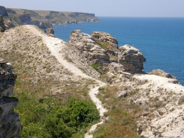 Морское побережье. Западный Крым. Тарханкут — стоковое фото