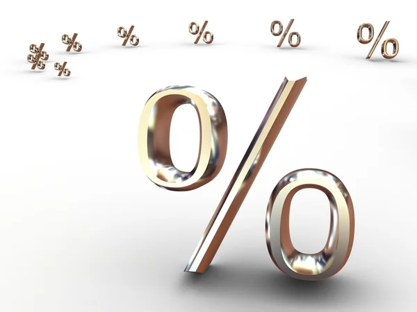 Percentagem — Fotografia de Stock