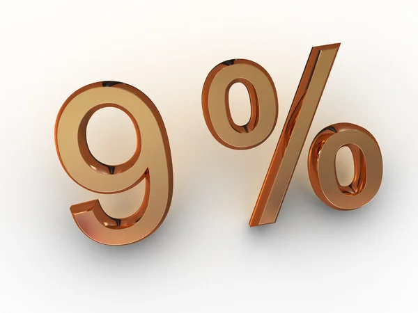 Percentagem. — Fotografia de Stock