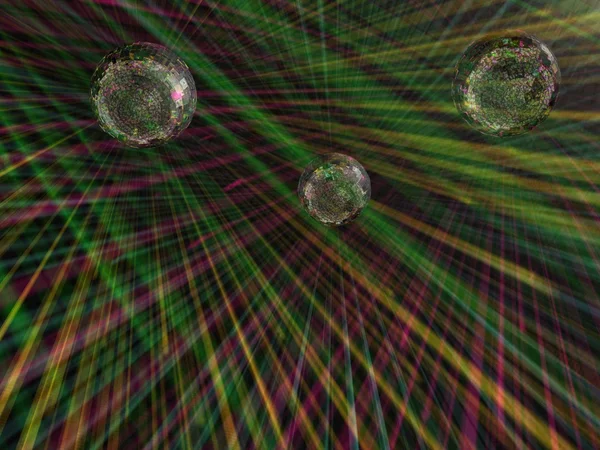 Lichtgevende bol in een disco — Stockfoto
