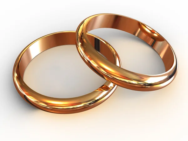 Svatební prsteny. — Stock fotografie